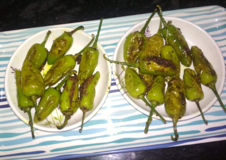  हरी मिर्च का भरवां